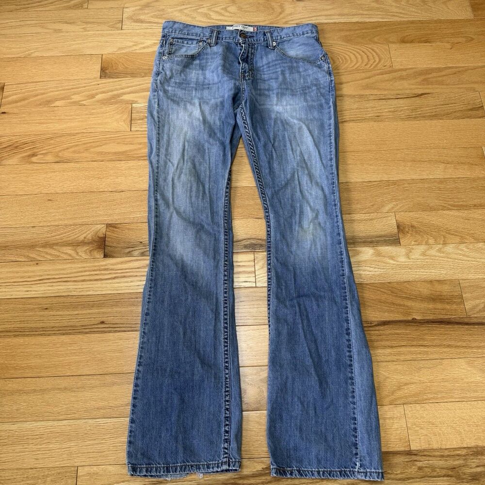 Levi's Jeans Women's 527 Bootcut Size 32x34 Blue Denim Distressed Y2K